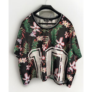 Lucy Diamonds 6X Swimsuit Cover Up Shirt In Tropical Florals